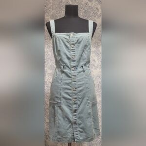 A-Line Overall Denim Dress